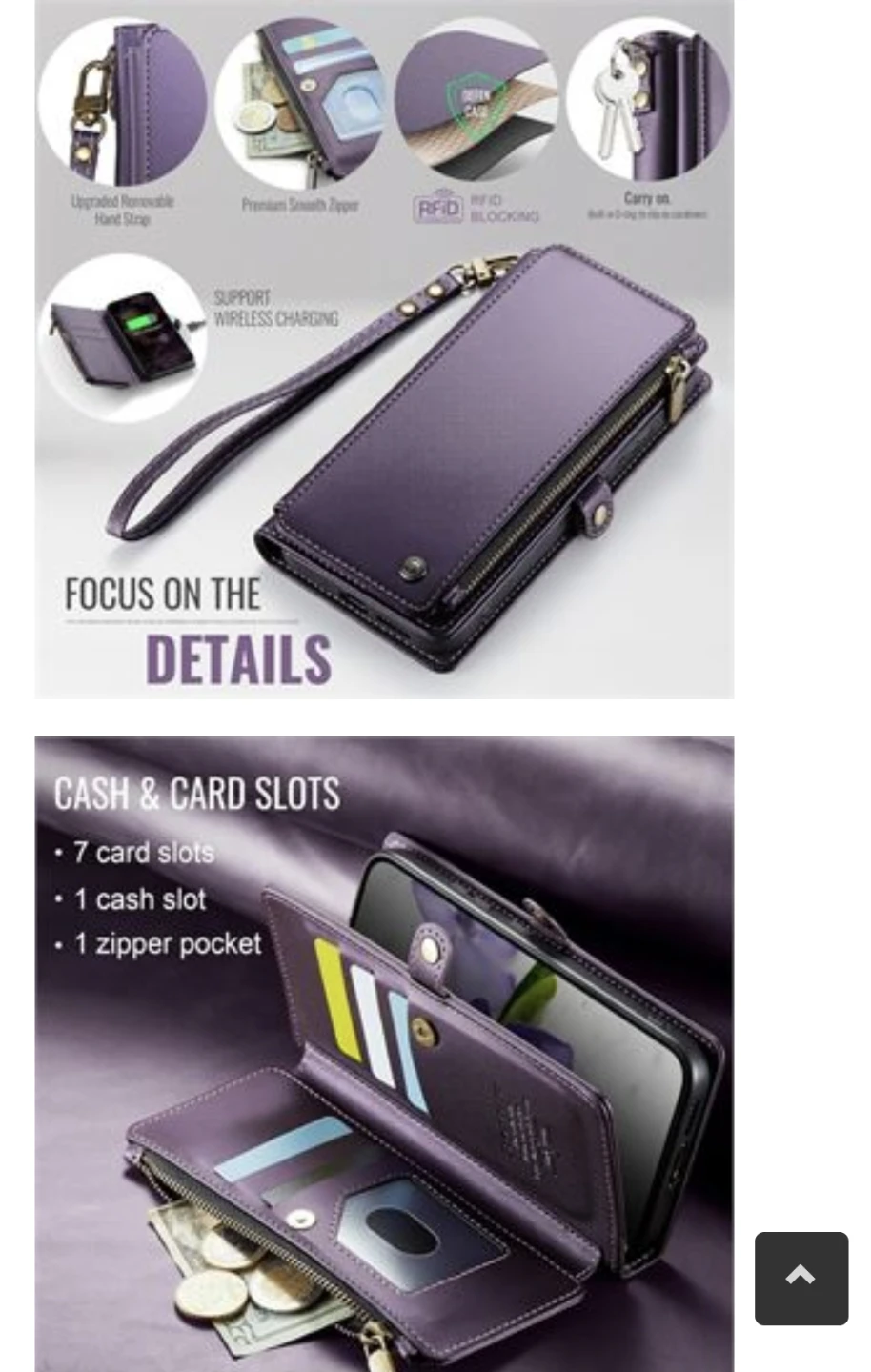 Defencase Wallet Case for Samsung Galaxy S24 6.2" - Purple - photo 4