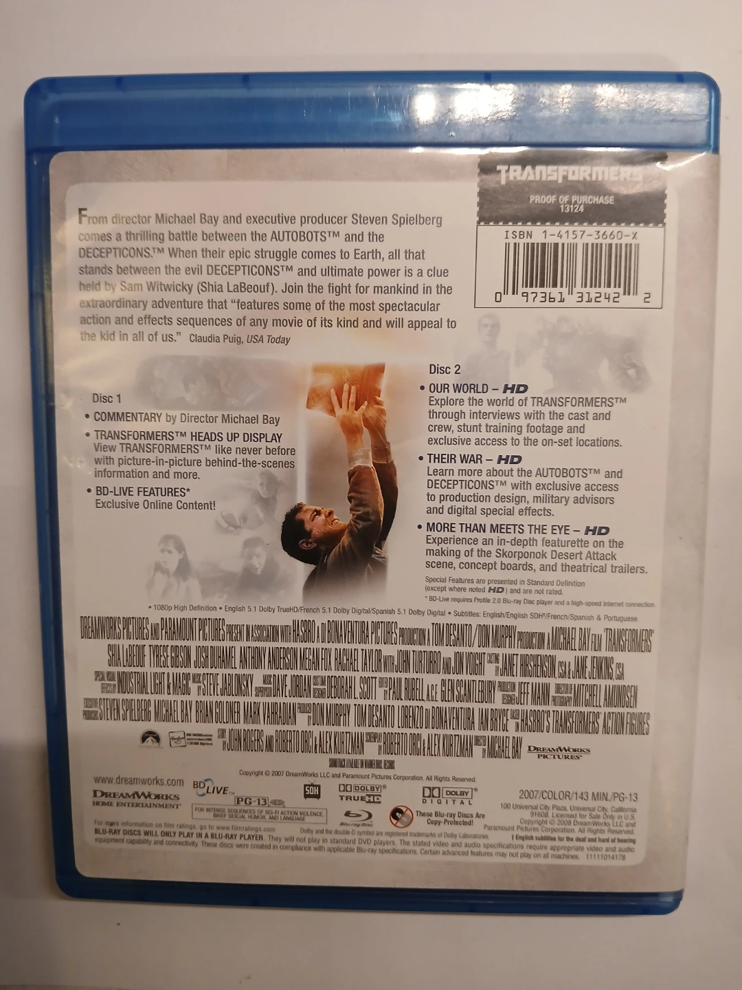Transformers Two-Disc Special Edition Blu-ray - photo 2