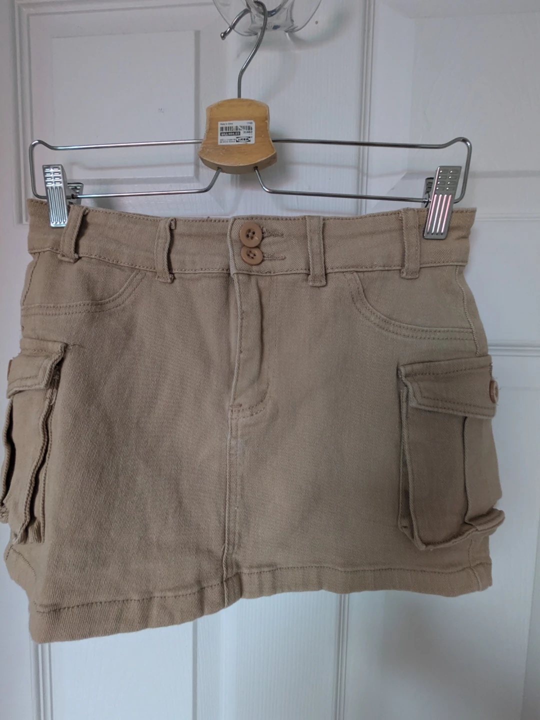 Khaki Cargo Skirt
