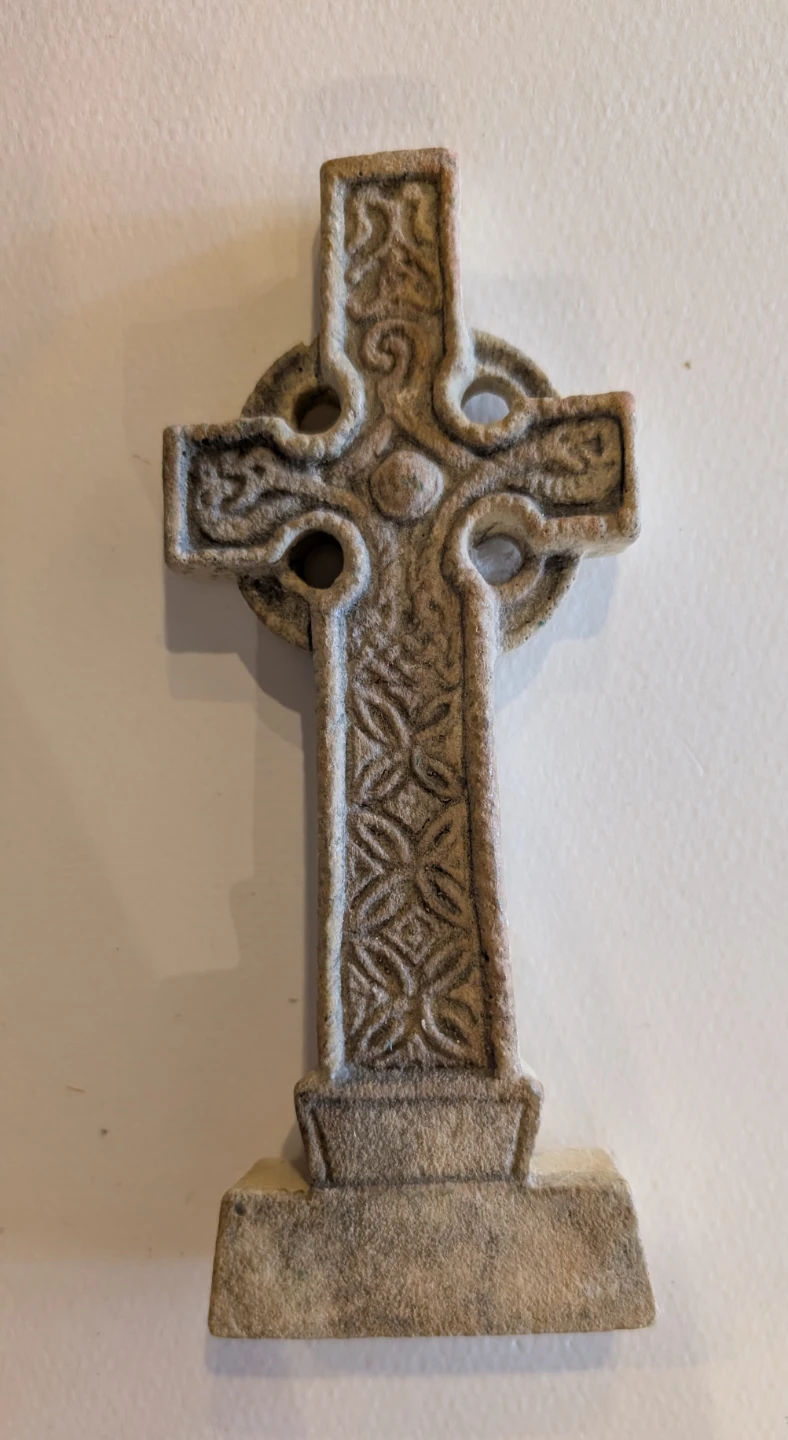 Plaster cast Celtic Cross