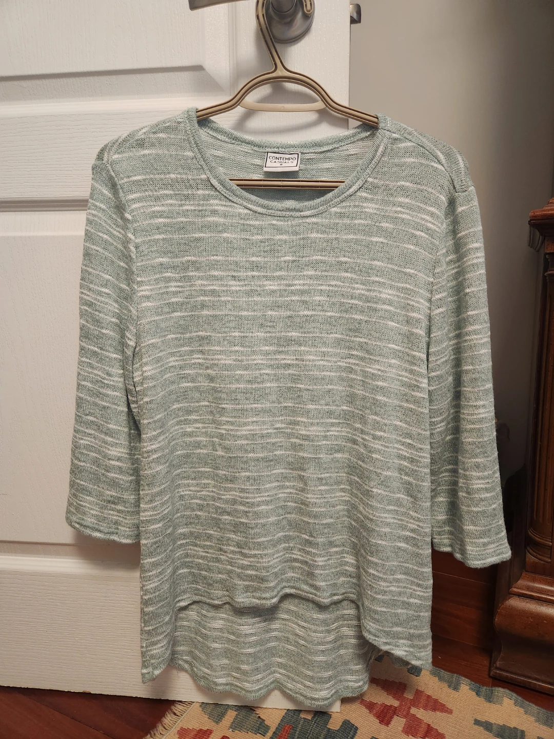Striped 3/4 Sleeve Top - US size 4