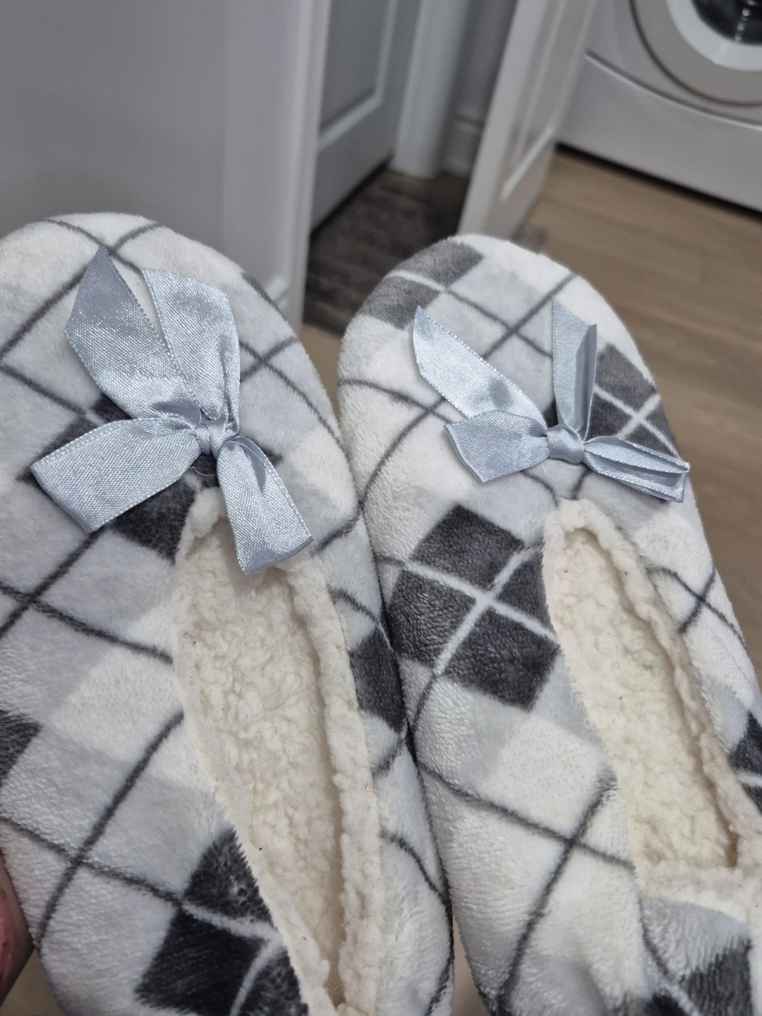 Soft Fleece Slippers with Bows