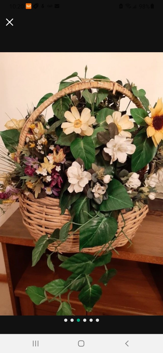 Beautiful Large spring floral basket - photo 3