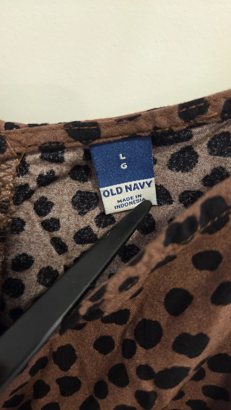 Old Navy Leopard Print Jumpsuit Size L - photo 3