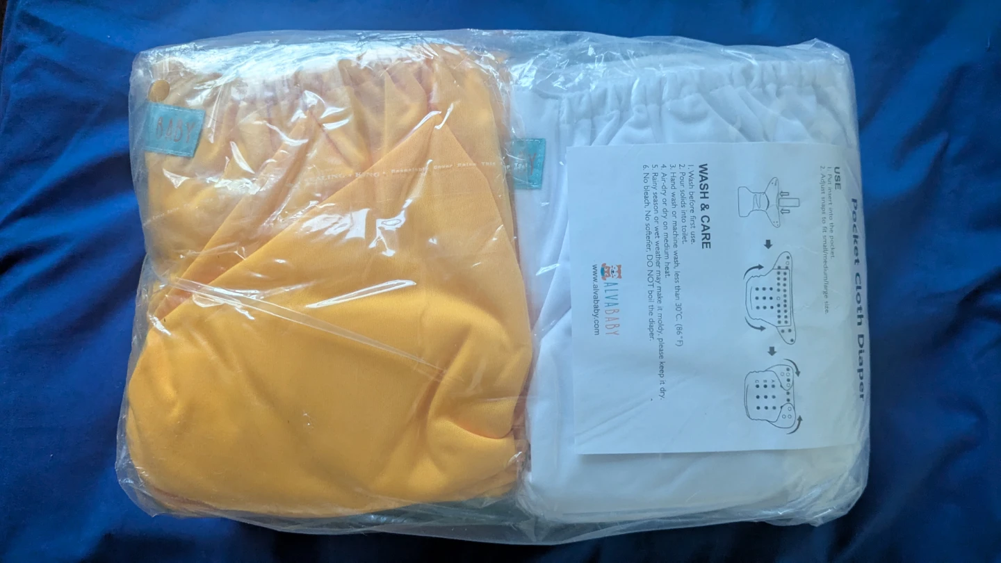 AlvaBaby Pocket Cloth Diaper