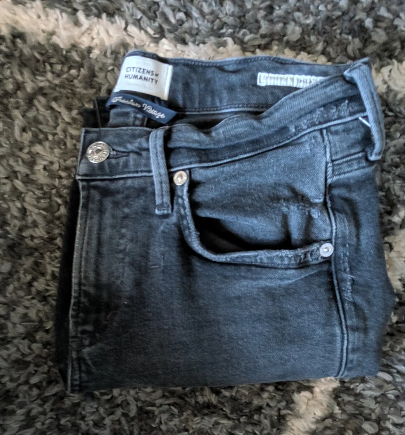 Citizens of Humanity Ella Jeans - Charcoal Grey - W25 L26 - photo 5