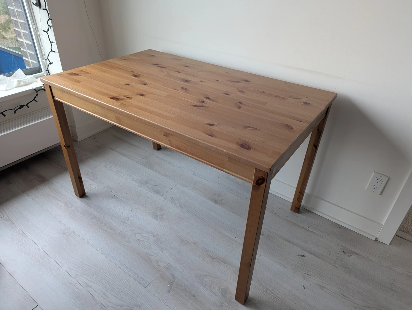 Wooden Dining Table and 4 Chair Set