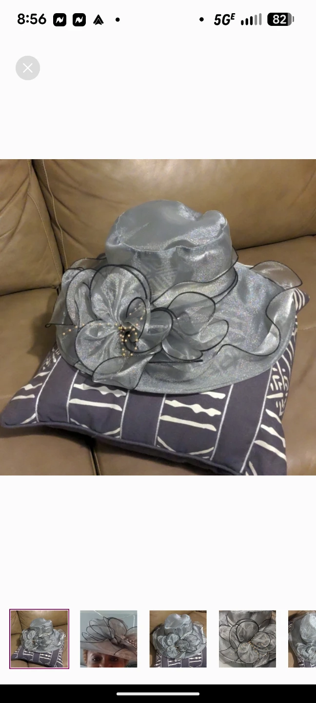 CHURCH HAT - YAYILU MESH SILVER HAT