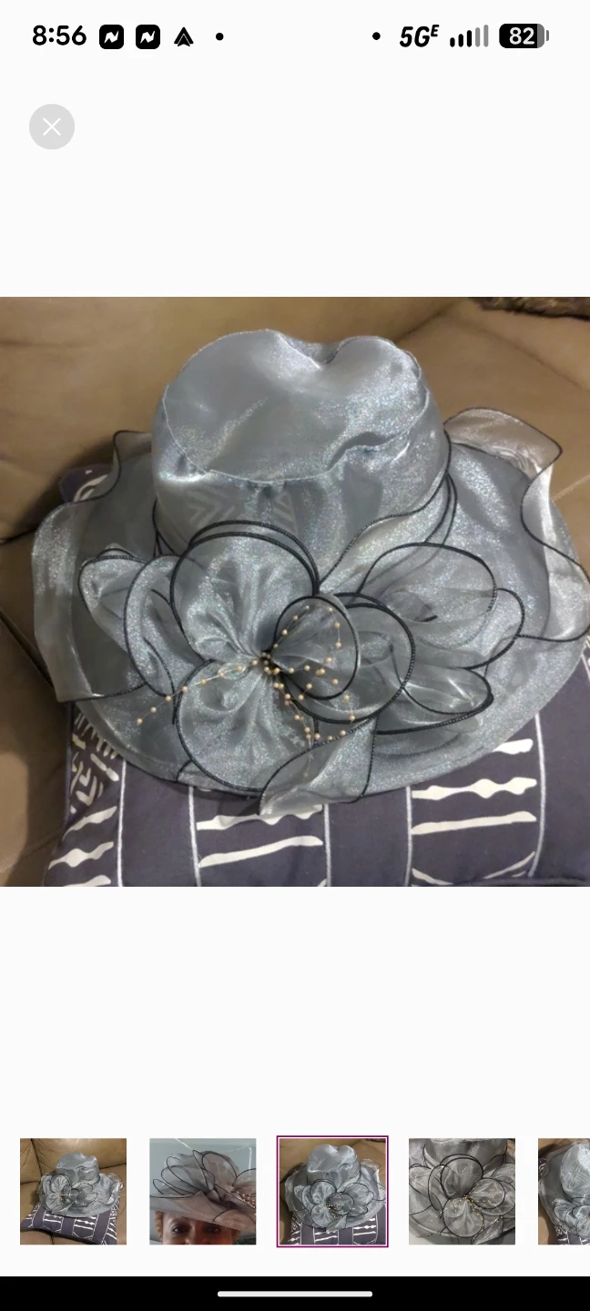 CHURCH HAT - YAYILU MESH SILVER HAT - photo 3