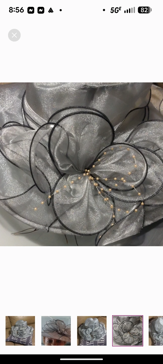 CHURCH HAT - YAYILU MESH SILVER HAT - photo 4
