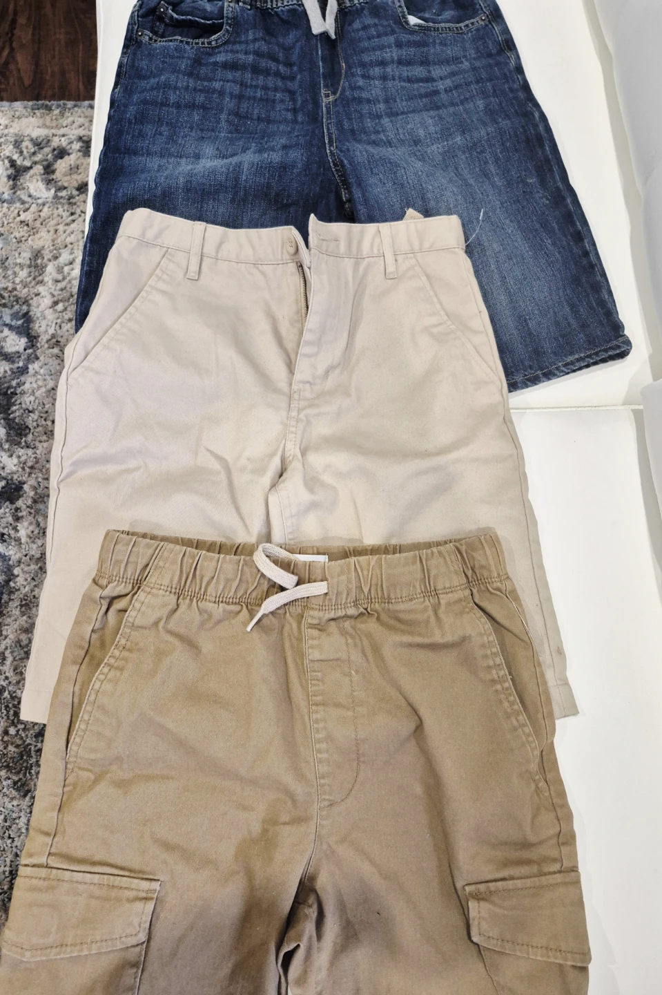 Bundle of 3 Boys' Shorts: Old Navy, The Place, Cargo Style