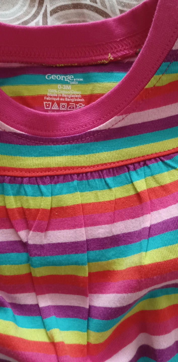 George Baby Long Sleeve Striped Top 0-3M