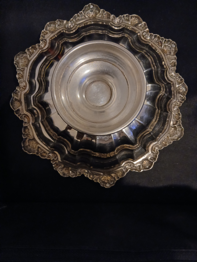 Ornate Silver Plated Serving Bowl - photo 2