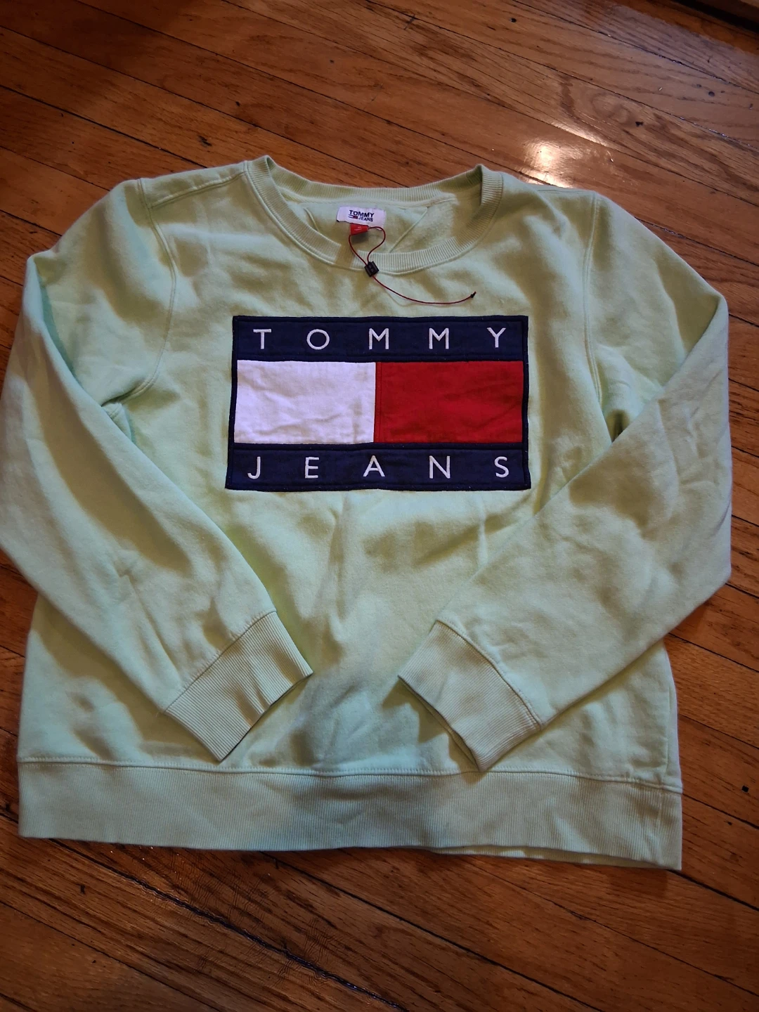 Tommy Jeans Light Green Crewneck Sweatshirt