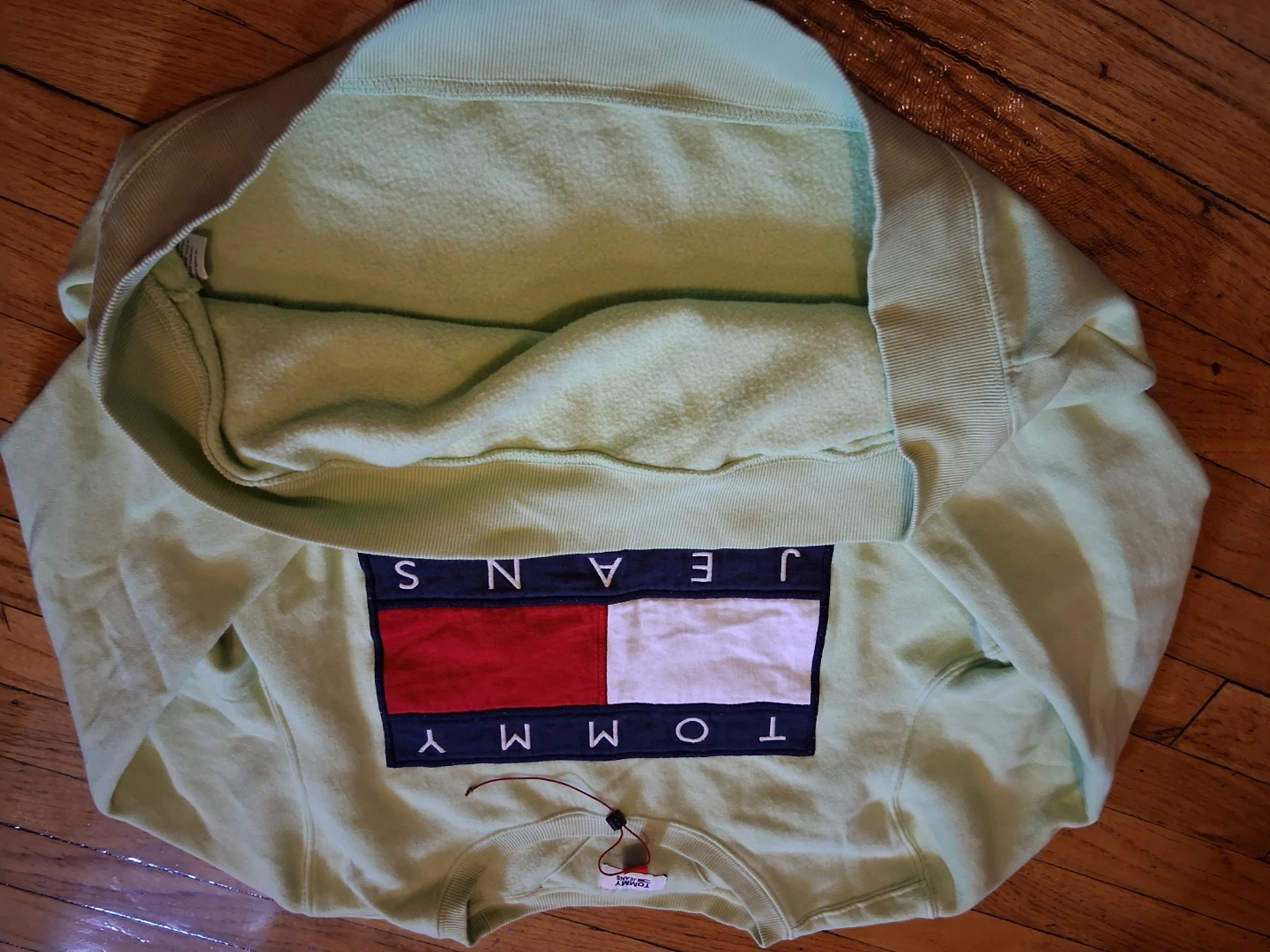 Tommy Jeans Light Green Crewneck Sweatshirt - photo 3