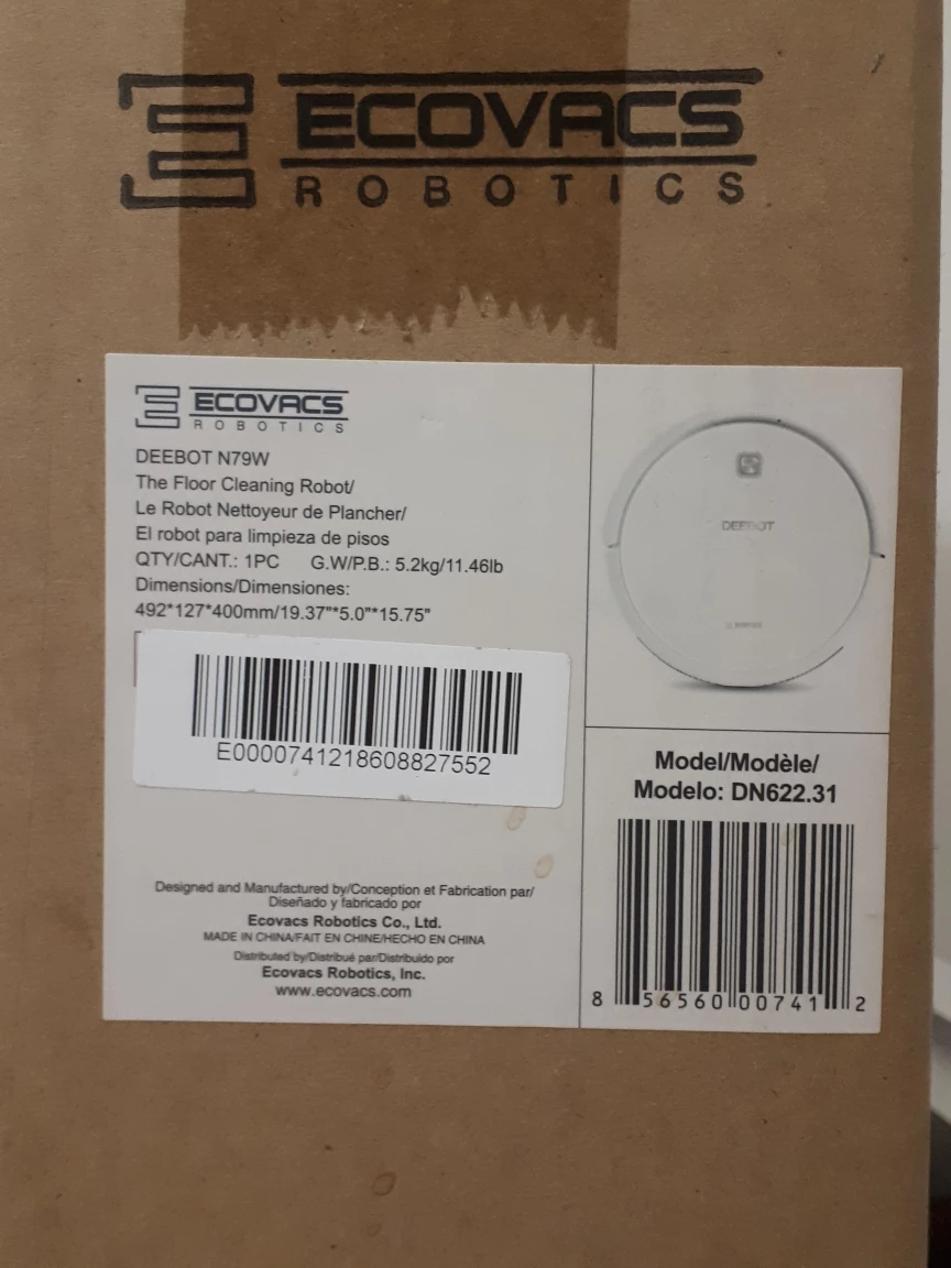 New ECOVACS DEEBOT N79W Robotic Vacuum - photo 2