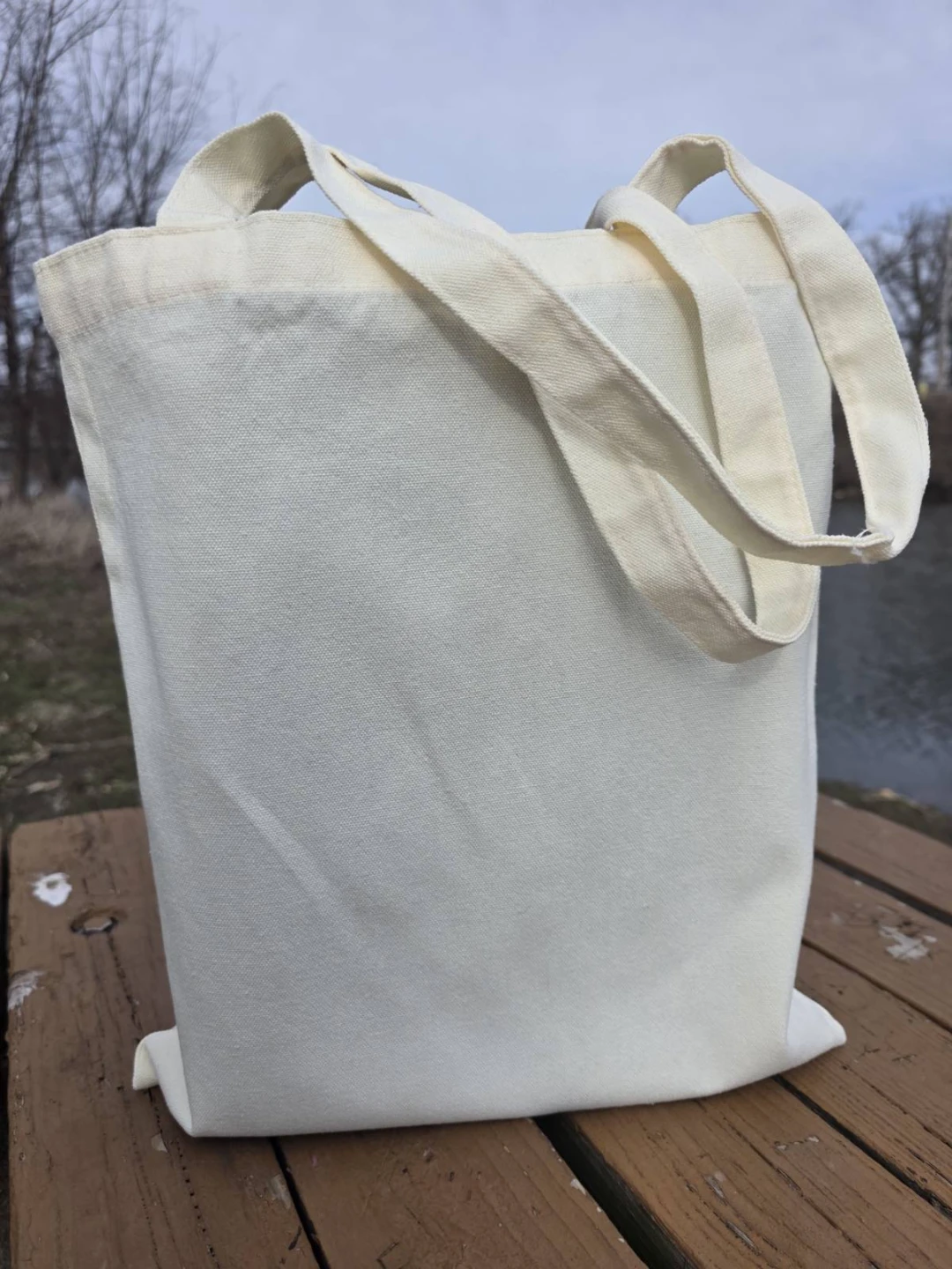 Mooshie Totes Canvas Tote Bag with Mushroom & Butterfly Design - photo 5