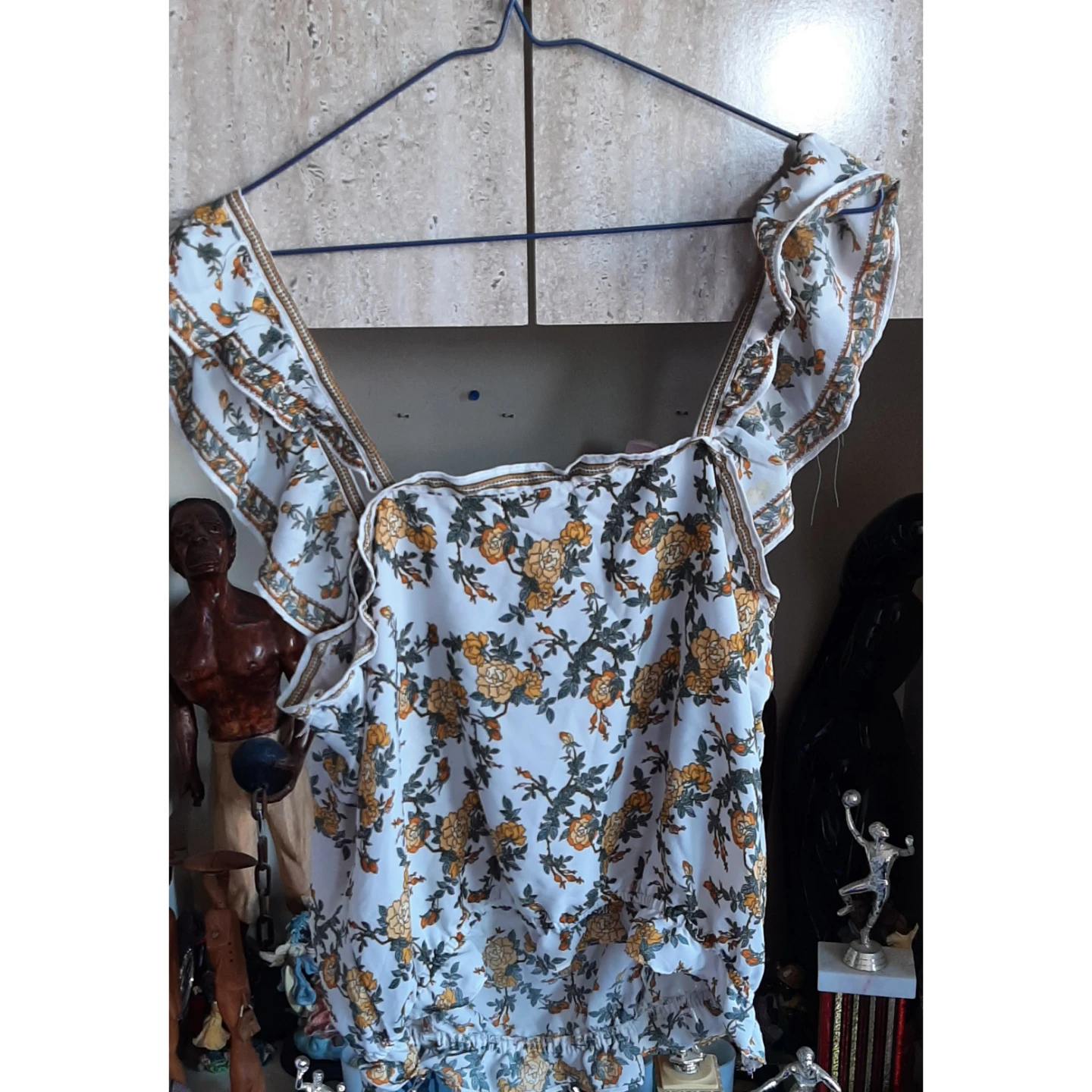 3 Women's Crop Tops Bundle (Blue Floral, Teal, Floral Print) - photo 4