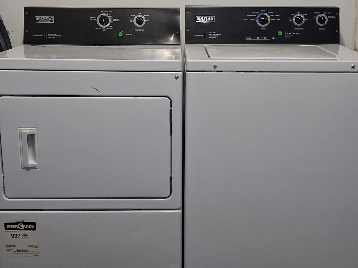 Maytag Commercial Washer and Dryer Set