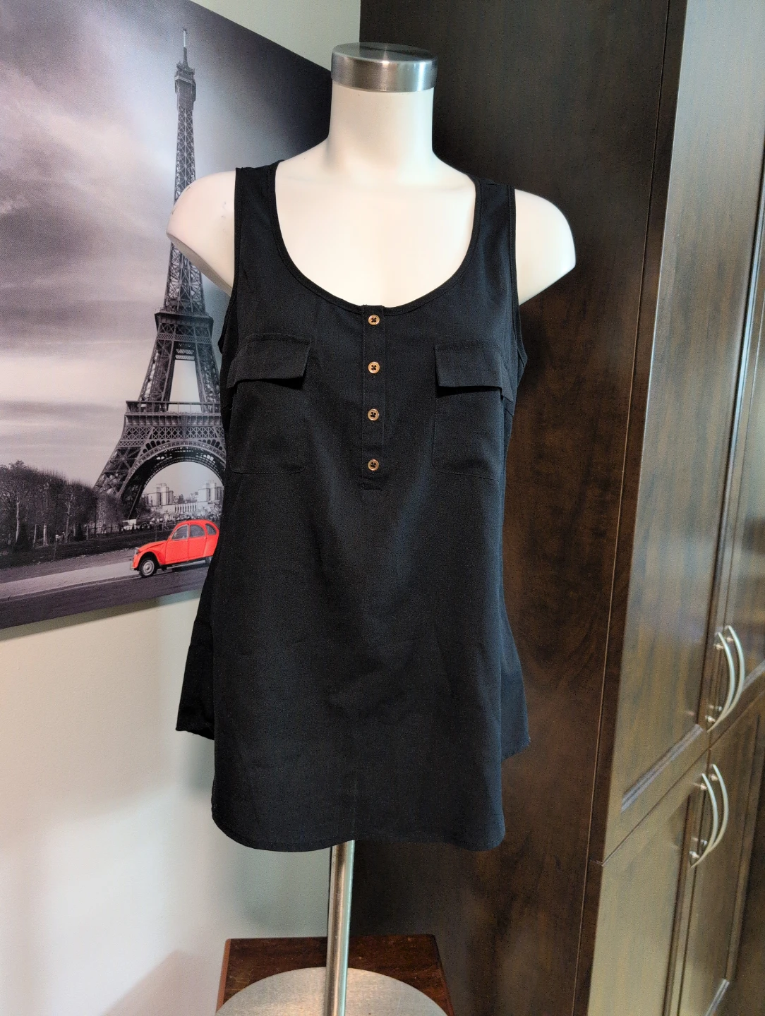 Le Chateau Black Sleeveless Tank Top - Size S/P