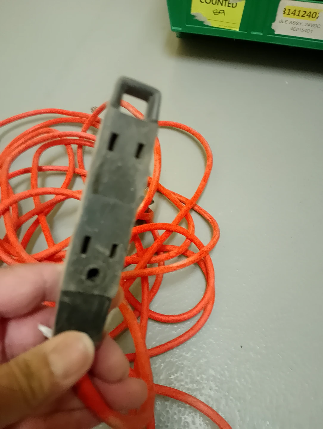 13 meter long Orange Extension Cord with Multiple Outlets - photo 2