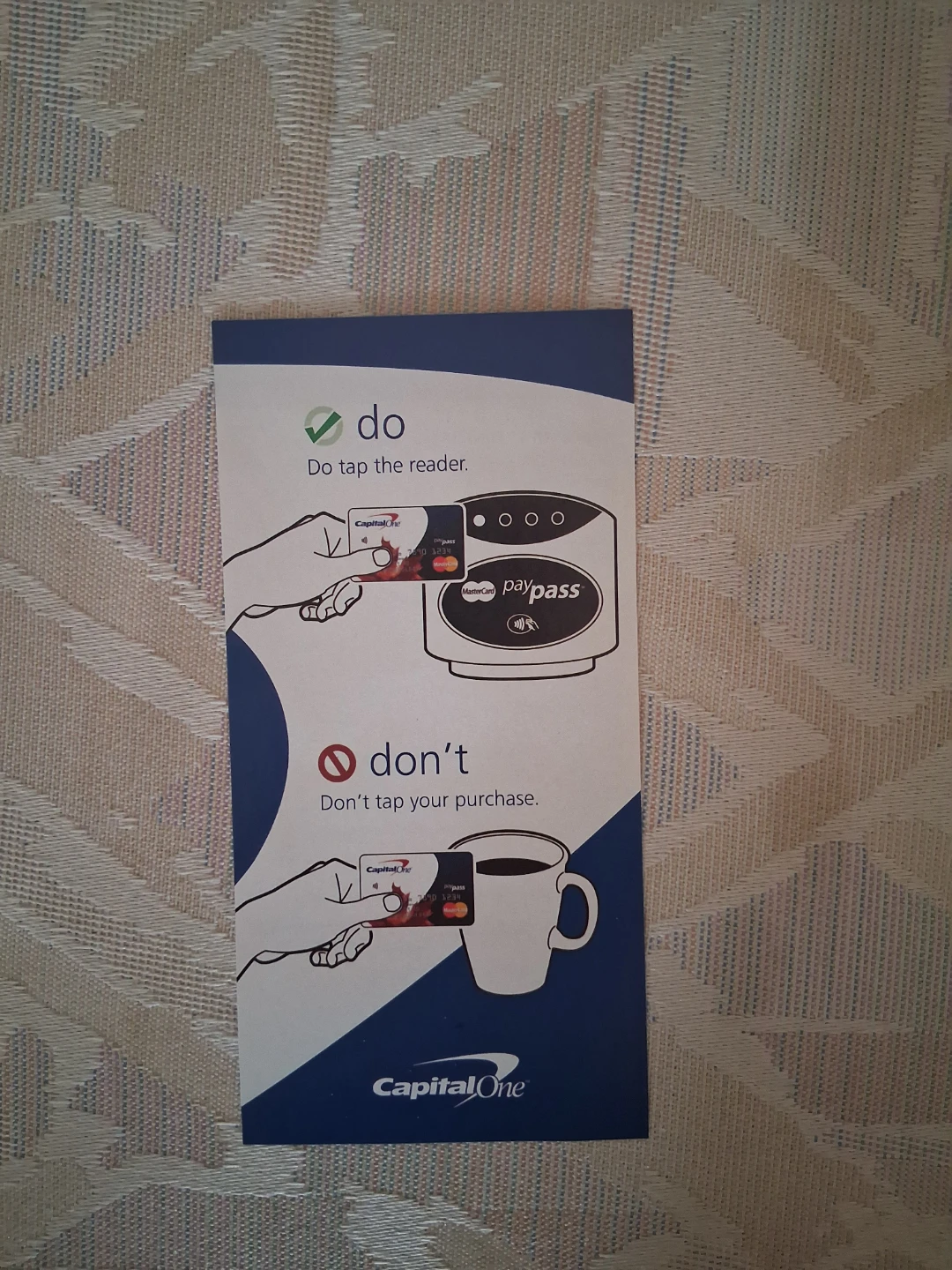 2008 Capital One MasterCard "PayPass" Launch Flyer