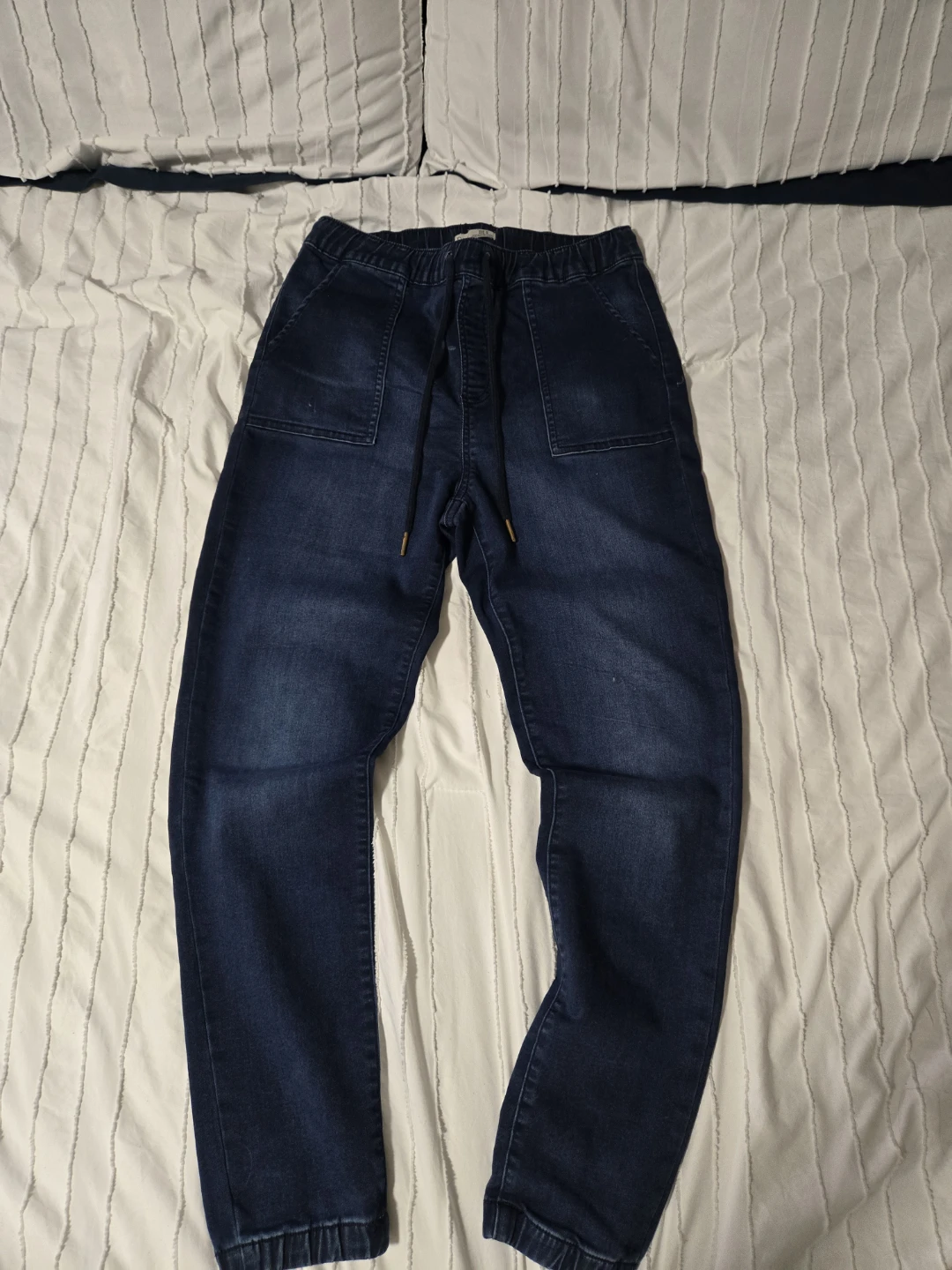 Denim Jogger Pants - Size Medium