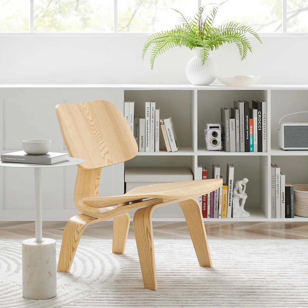 Modway Moulded Plywood Lounge Chair - Natural - photo 2