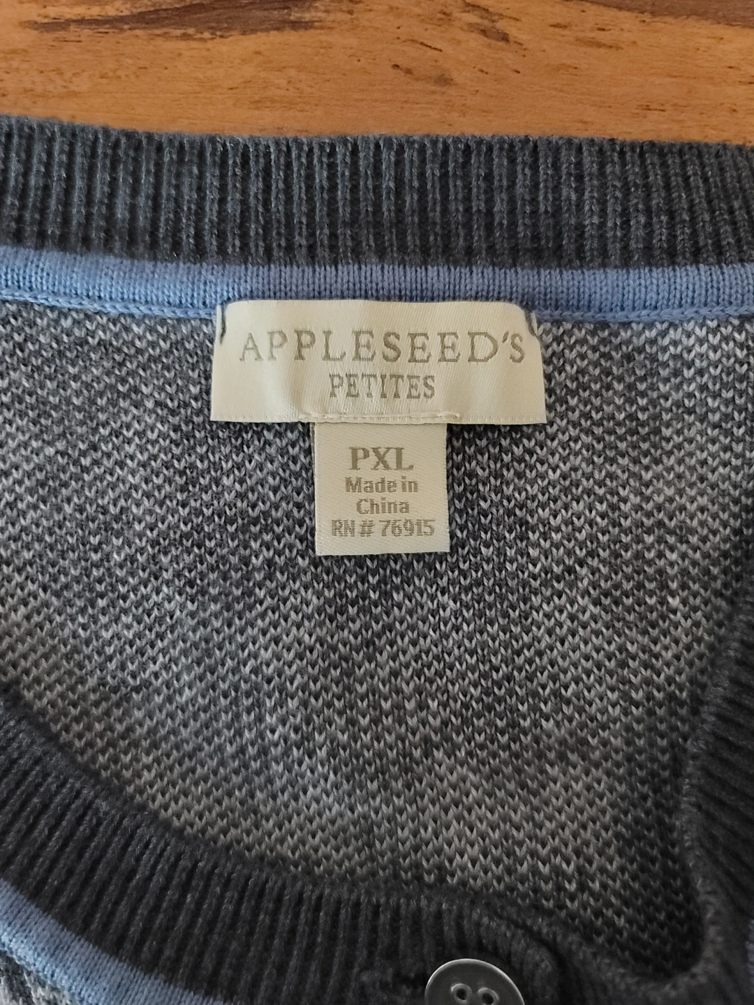 Appleseeds Houndstooth Cardigan Dark Academia Grandpacore Sz PXL - photo 2