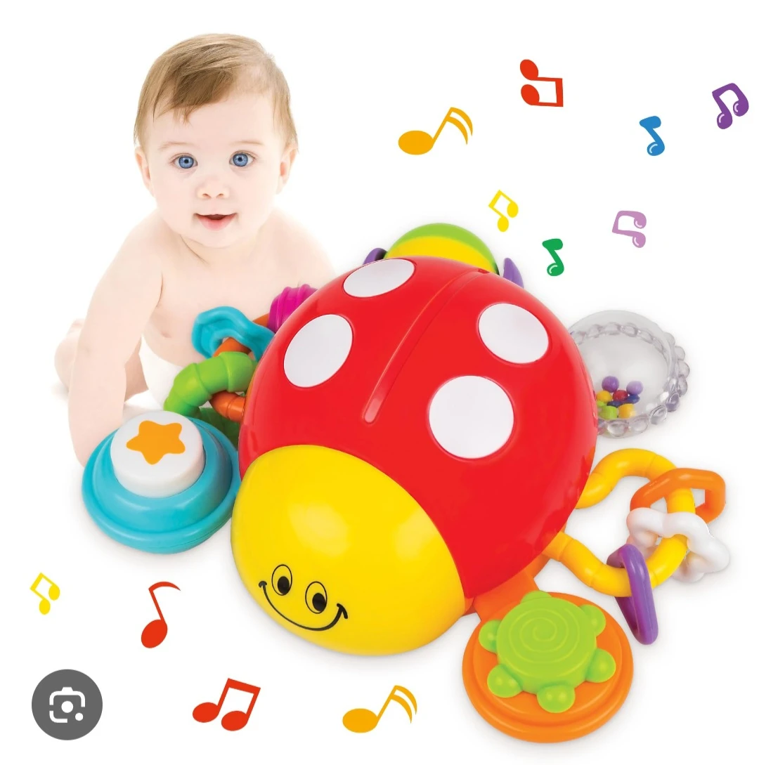 KiddoLab Lilly The Bug Press & Crawl Musical Activity Toy ... - photo 2