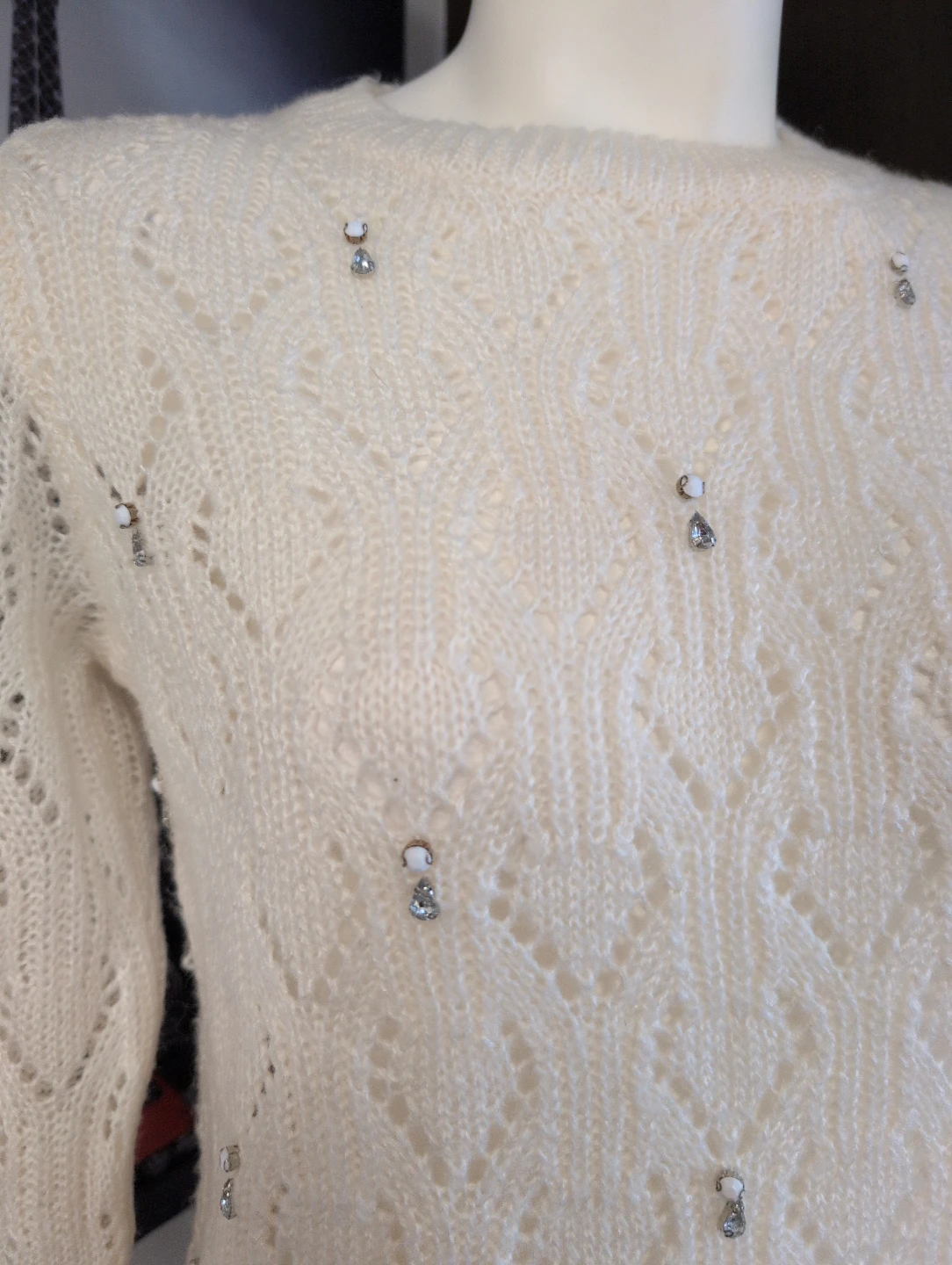 JESSICA Cream Sweater XS/TP - photo 2