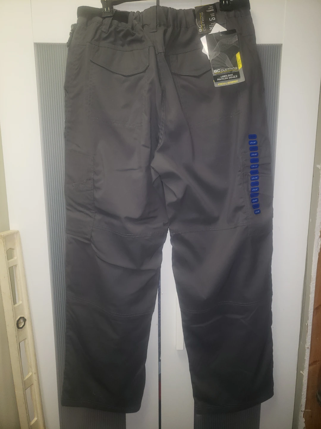 BC Clothing Lined winter Pants - Grey, Size L/G - photo 3