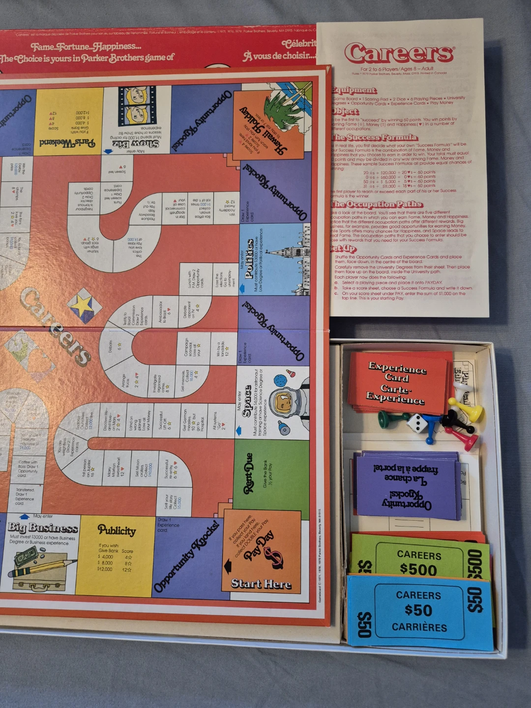Careers Board Game by Parker Brothers - photo 2