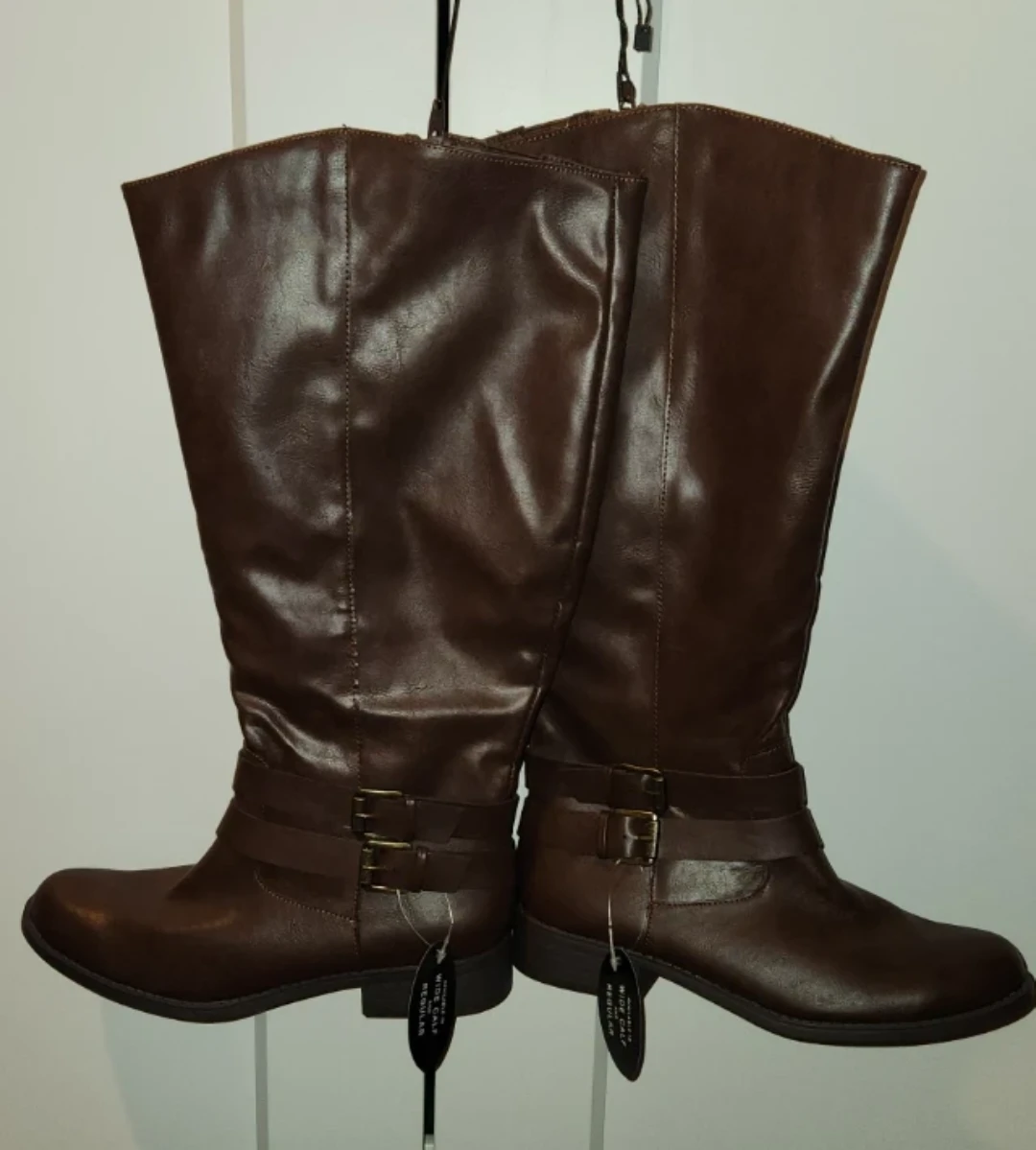 Style & Co. Women's Brown Faux Leather Knee-High Boots Size 8.5 - photo 2