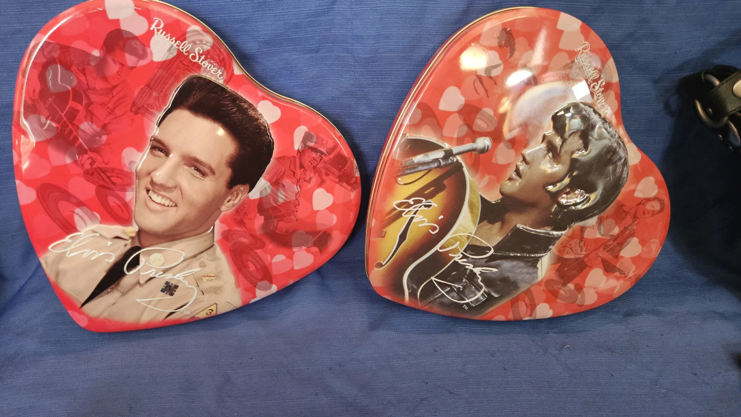 Russell Stover Elvis Presley Heart Tin