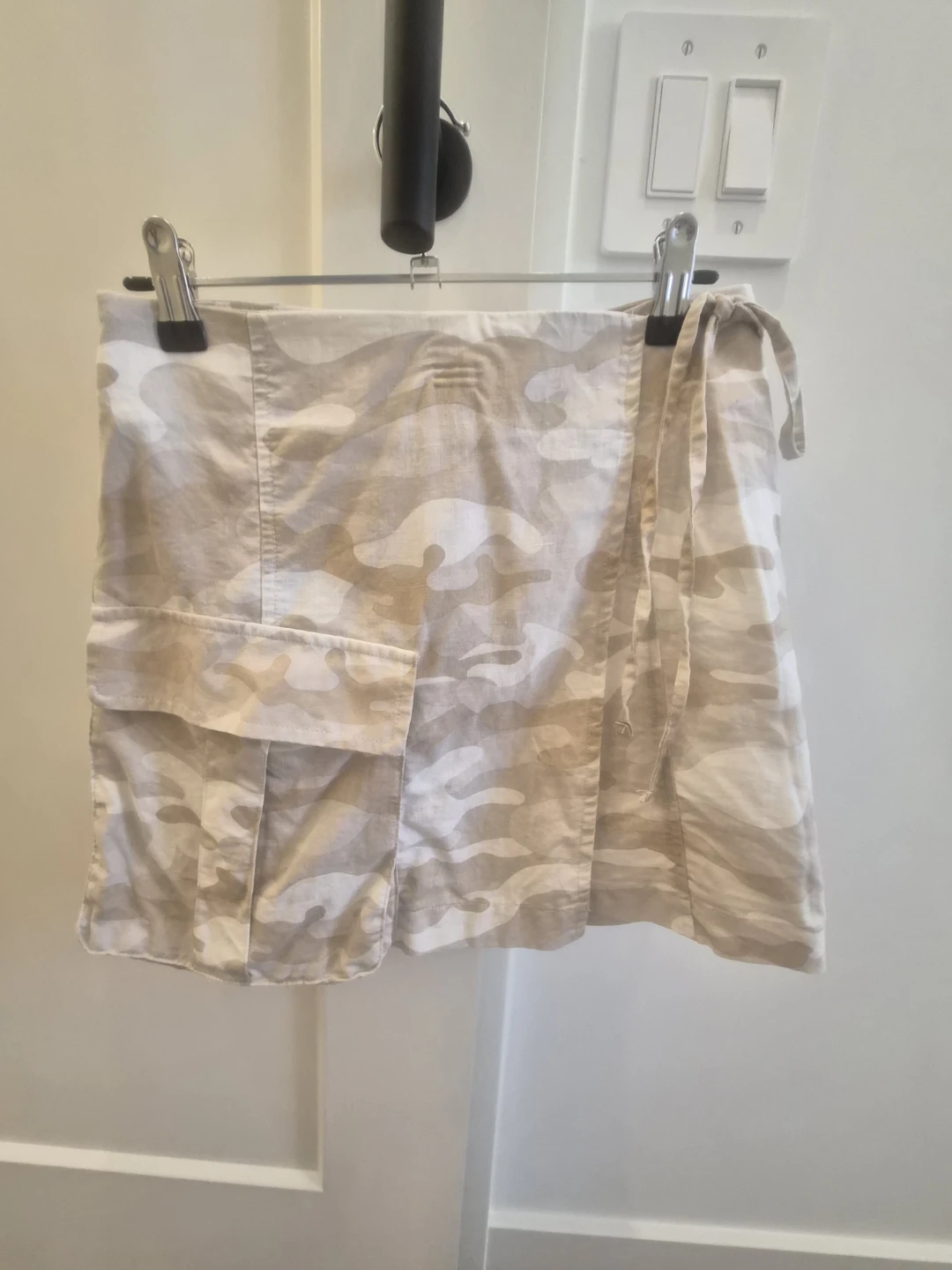 Zara Camo Wrap Mini Skirt