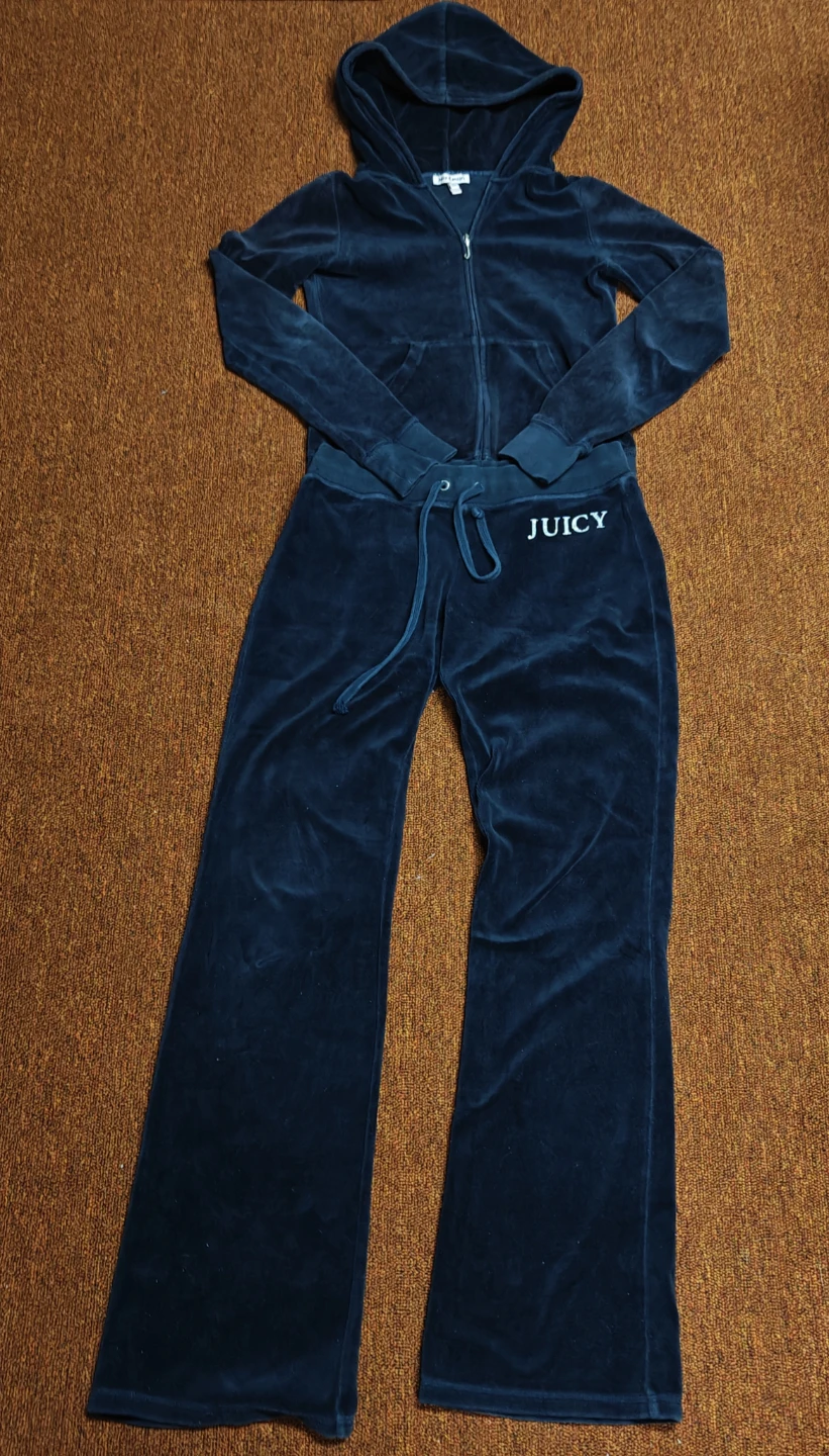 Navy Blue Juicy Couture Bling Tracksuit - photo 2