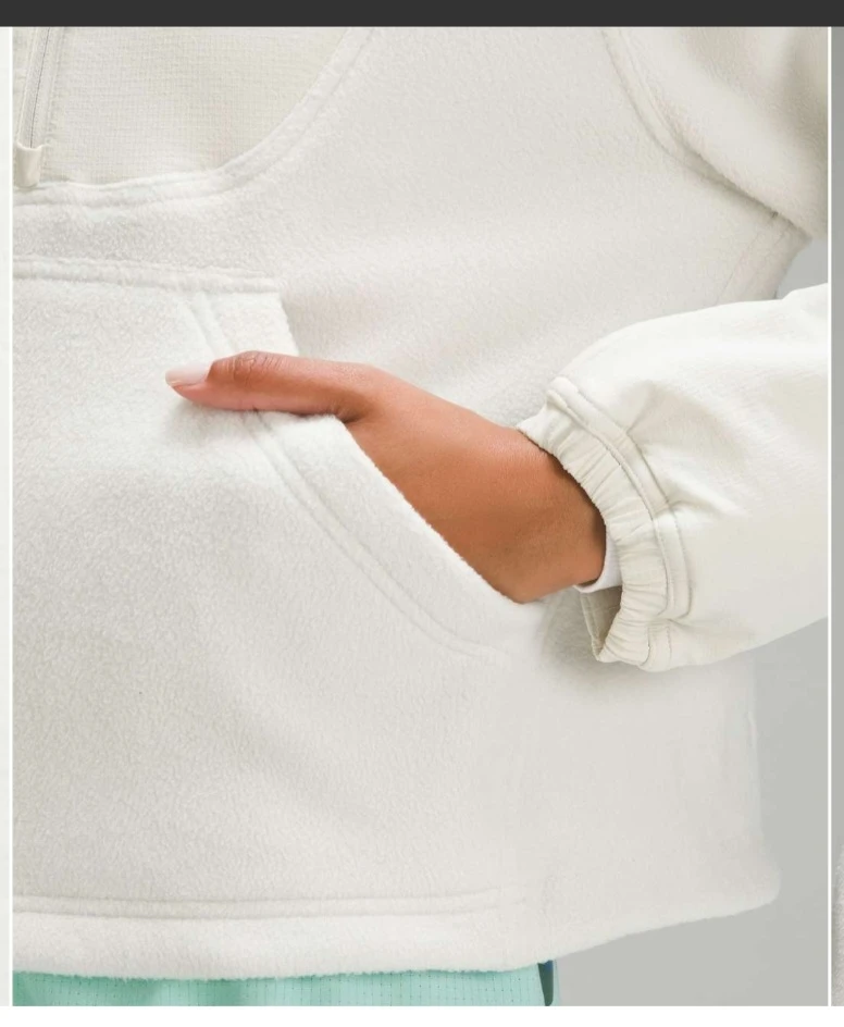 Lululemon Fleece Half-Zip Pullover -size 8 - photo 4