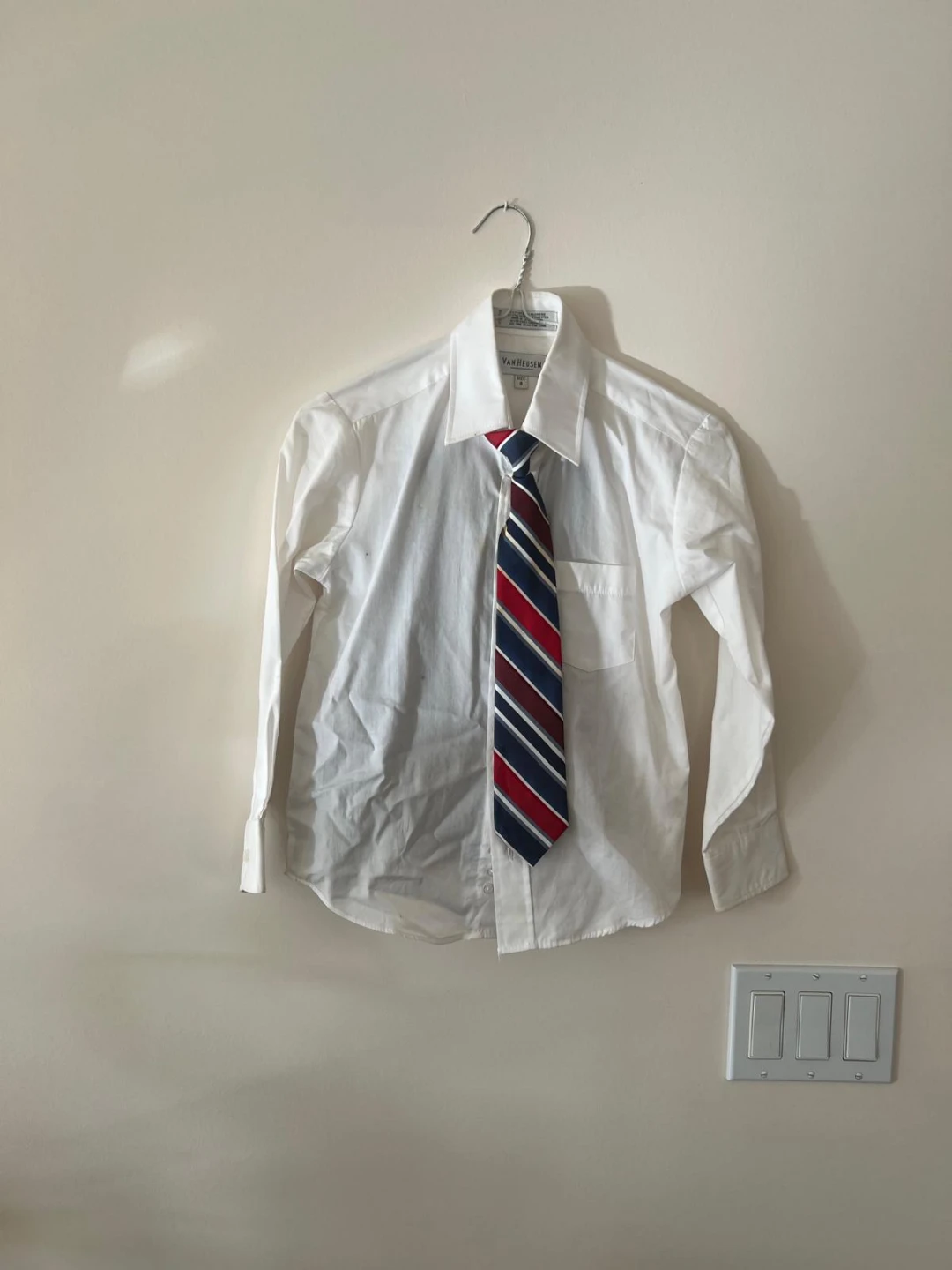 Van Heusen Boys Suit Set with Pinstripe Pants - photo 2