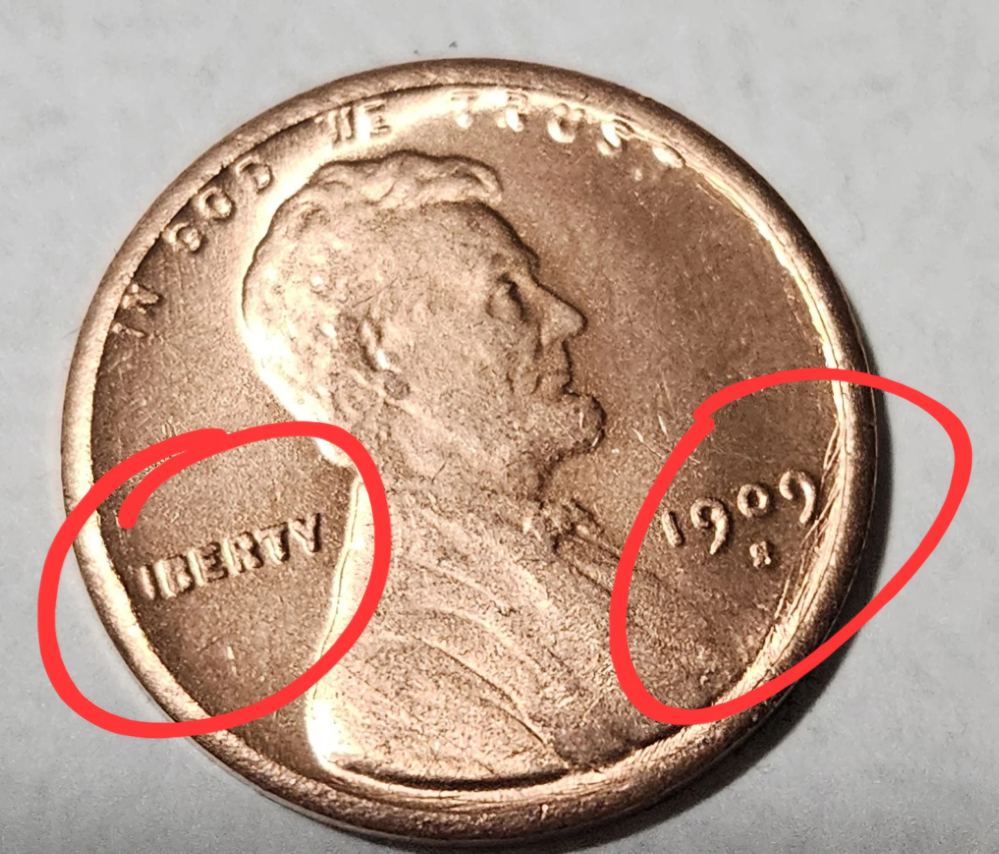 1922 USA Lincoln Wheat Cent Coin - photo 2