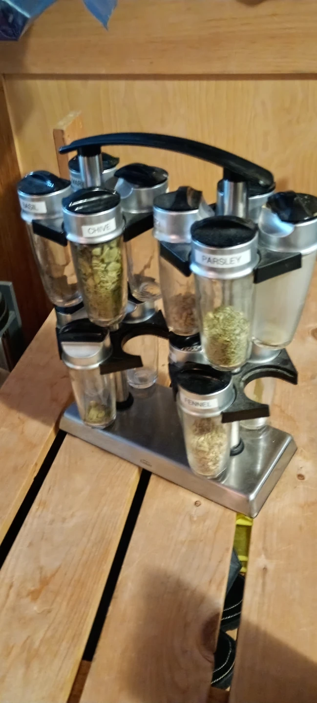 Rotating Spice Rack with 10 Jars - photo 2