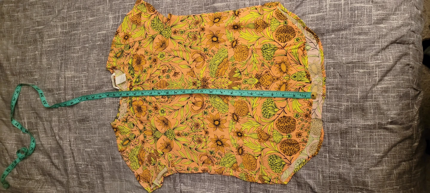 H&M Floral Print Short Sleeve Top Size 2 - photo 4