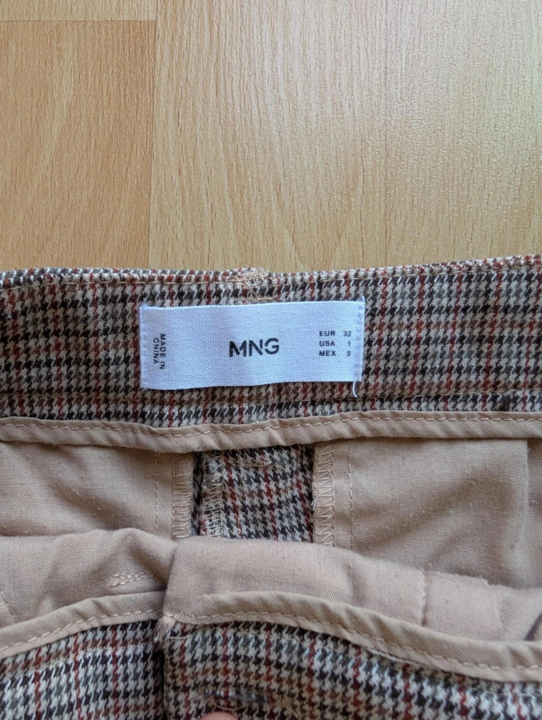 MNG Plaid Pants Size 32 mango size 1 - photo 2