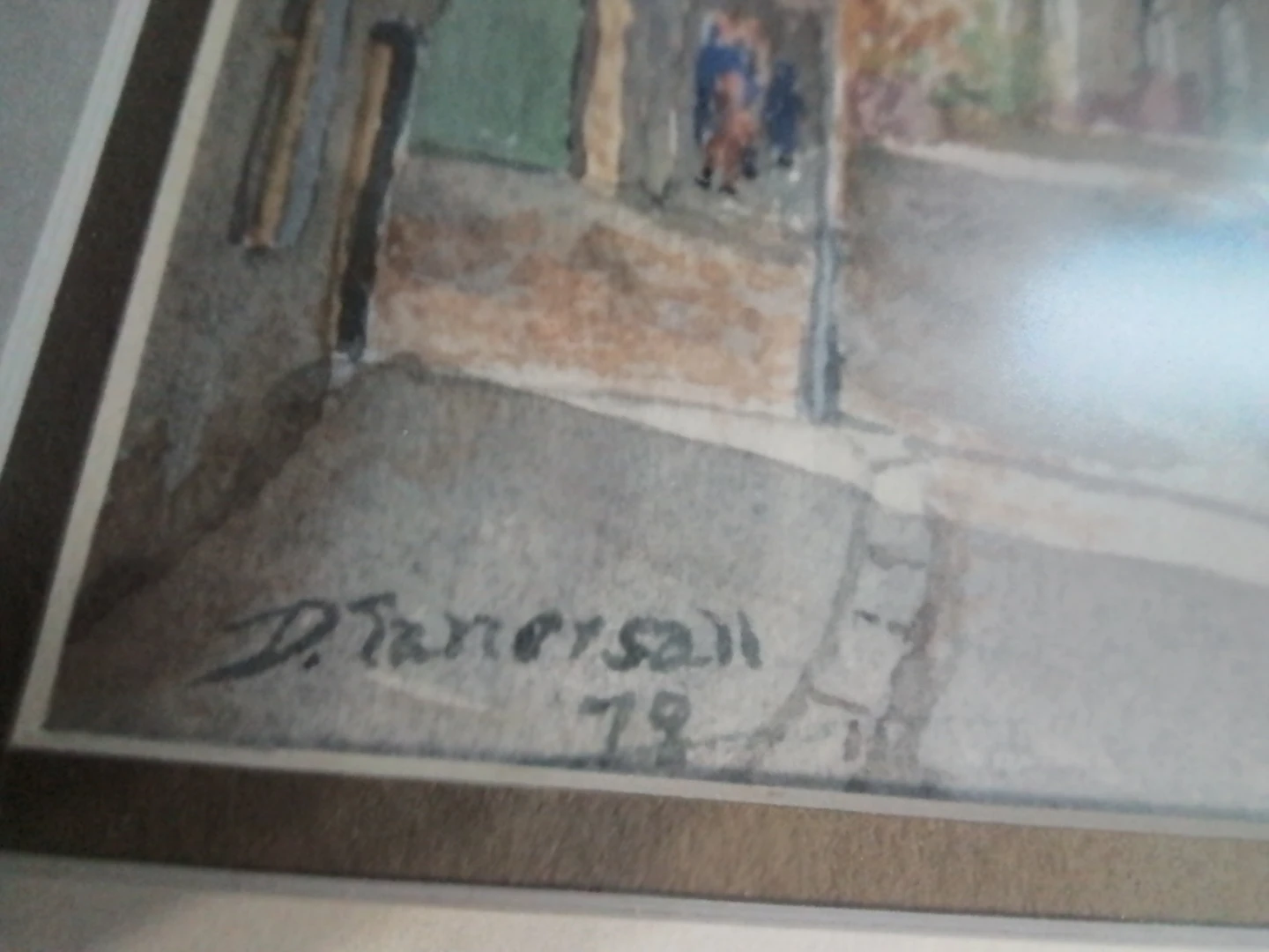 D. Fanersall Watercolor Painting 14x12" 1978 - photo 4