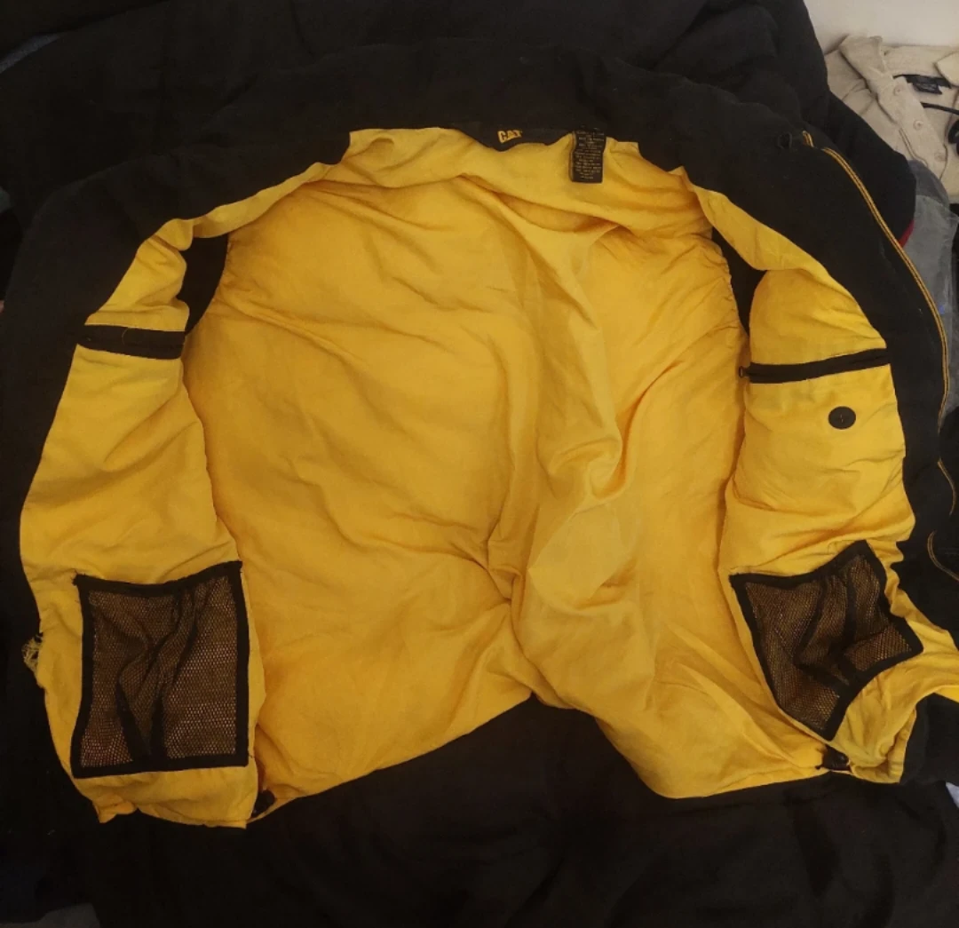 Caterpillar CAT Puffer Vest Black Yellow XL - photo 2