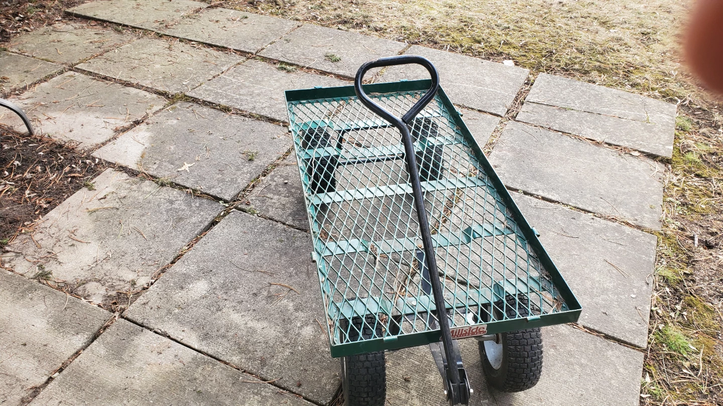 Green Garden Cart with Mesh Bed - photo 3