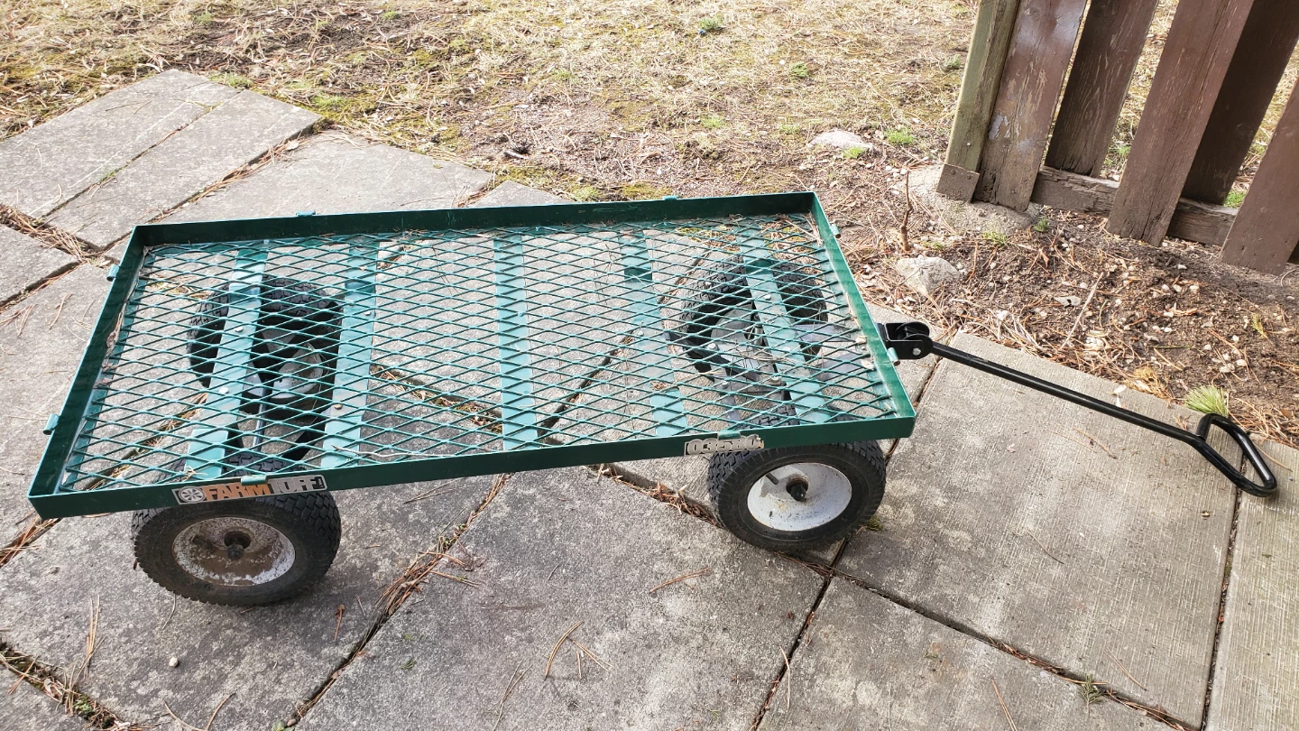 Green Garden Cart with Mesh Bed - photo 4