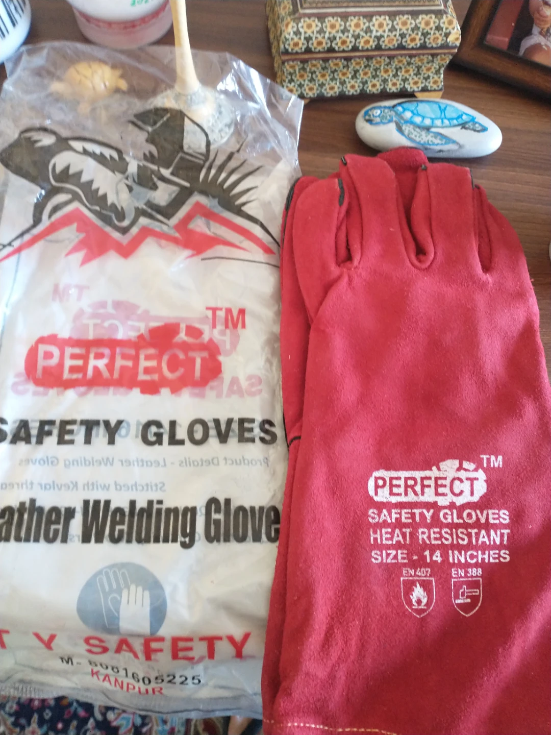 PERFECT Safety Gloves Leather Welding Gloves