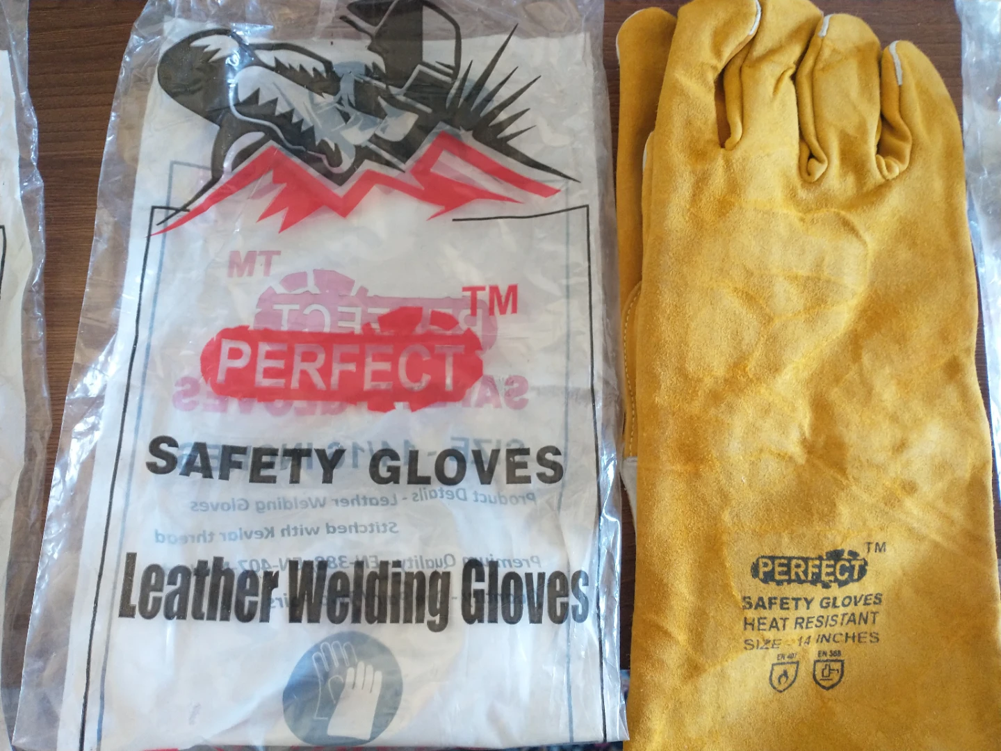 PERFECT Safety Gloves Leather Welding Gloves - photo 2