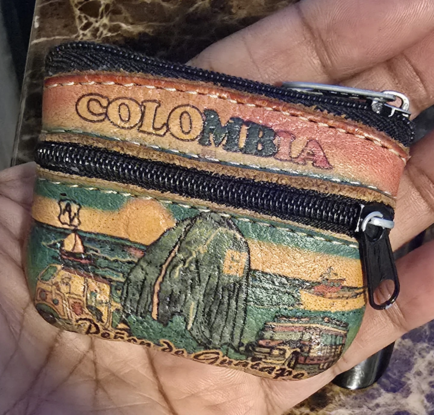 Colombia Souvenir Coin Pouch
